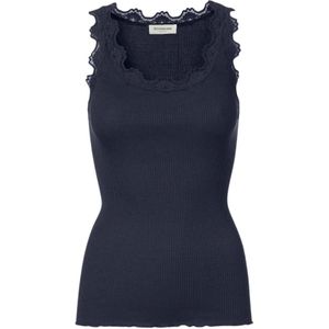 Rosemunde, Dames, Tops, Blauw, Maat: S Zijde,