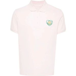 Moncler, Heren, Tops, Roze, Maat: S Katoen,