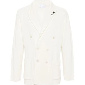 Lardini, Heren, Jassen, Wit, Maat: L Wol,
