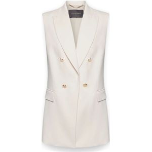 Elena Mirò, Dames, Jassen, Wit, Maat: XS Leer,