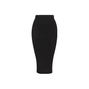 Pinko Stijlvolle Kokerrok voor Vrouwen , Black , Dames , Maat: M