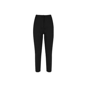 Pinko Zwarte stretch viscose broek , Black , Dames , Maat: S