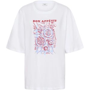 Saint Tropez, Dames, Tops, Wit, Maat: L