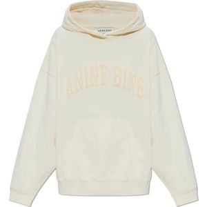 Anine Bing, Dames, Sweatshirts & Hoodies, Beige, Maat: M Katoen,