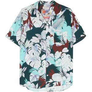 Tintoria Mattei 954, Heren, Overhemden, Veelkleurig, Maat: S