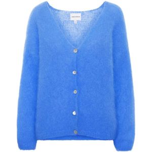 Americandreams, Dames, Truien, Blauw, Maat: S Mohair,