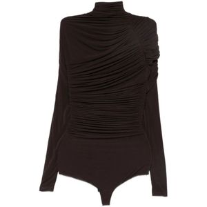 Francesco Murano, Dames, Tops, Bruin, Maat: S Viscose,