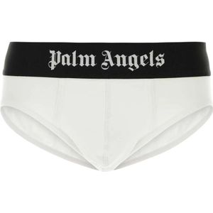 Palm Angels, Heren, Ondergoed, Wit, Maat: L Katoen,