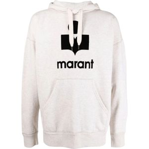 Isabel Marant, Heren, Sweatshirts & Hoodies, Wit, Maat: S Katoen,