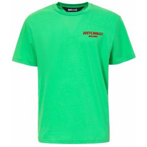 Just Cavalli, Heren, Tops, Groen, Maat: M