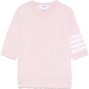 Thom Browne, Dames, Truien, Roze, Maat: S Wol,
