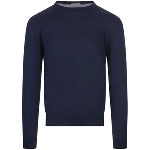 Fedeli, Heren, Truien, Blauw, Maat: L Zijde,