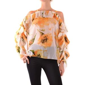 Blugirl, Dames, Tops, Oranje, Maat: S