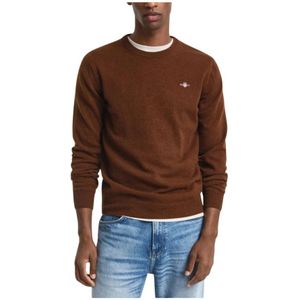 Gant, Heren, Truien, Bruin, Maat: L Wol,