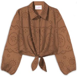 MC2 Saint Barth, Dames, Blouses & Shirts, Bruin, Maat: XS