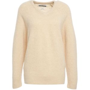 Crush, Dames, Truien, Beige, Maat: XS Wol,