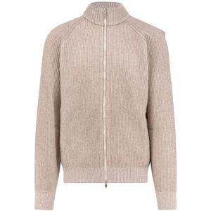 Brunello Cucinelli, Heren, Truien, Beige, Maat: L Kasjmier,