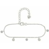 Caï - Shiny Layers - Armband - Grijs - 925/- Sterling Zilver - Met Zirkonia Stenen