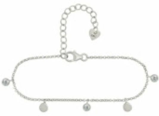 Caï - Shiny Layers - Armband - Grijs - 925/- Sterling Zilver - Met Zirkonia Stenen
