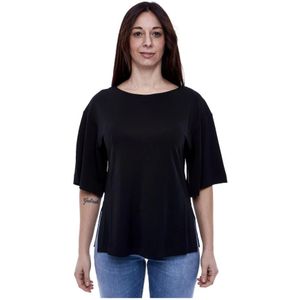 Alpha Studio, Dames, Tops, Zwart, Maat: S Jersey,