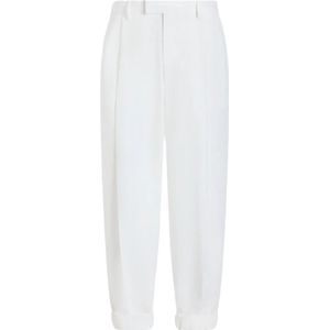 Dolce & Gabbana - Broeken - Wit - Materiaal - Voorsluiting