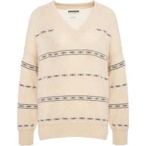 Crush, Dames, Truien, Beige, Maat: S Kasjmier,