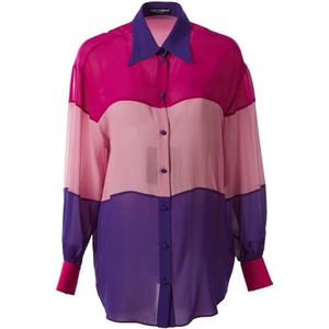 Dolce & Gabbana, Dames, Blouses & Shirts, Roze, Maat: XS