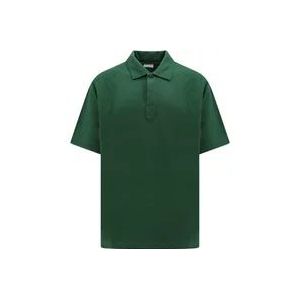 Burberry Groen Poloshirt, Klassieke Kraag, Korte Mouw , Green , Heren , Maat: L