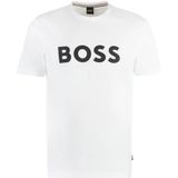 BOSS - T-shirt - Korte Mouwen - Regular Fit - Rondhals - Groen - Katoen