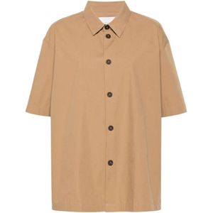 Studio Nicholson, Dames, Blouses & Shirts, Beige, Maat: M Katoen,