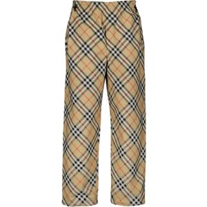 Burberry Geruite Wijde Broek , Multicolor , Heren , Maat: M