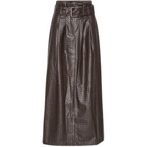 Rotate Birger Christensen, Dames, Rokken, Bruin, Maat: XS Leer,