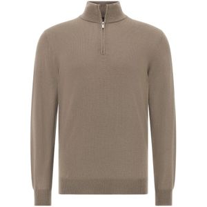 Boggi Milano - Merino - Trui - Brokaat - Halve Rits - Lange Mouw