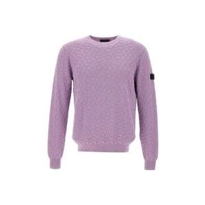 Peuterey Paarse Sweaters voor Vrouwen , Purple , Heren , Maat: XL