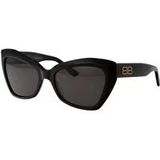 Balenciaga Stijlvolle zonnebril Bb0271S , Black , Dames , Maat: 56 MM