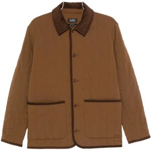 A.p.c., Dames, Jassen, Bruin, Maat: S Corduroy,