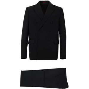 Gucci, Heren, Pakken, Zwart, Maat: M Wol,