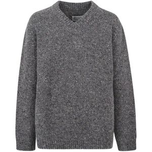 Maison Margiela, Heren, Truien, Grijs, Maat: L Wol,
