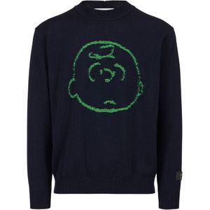 Iceberg, Heren, Truien, Blauw, Maat: S Wol,