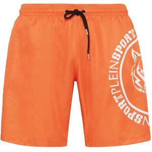 Plein Sport, Heren, Badkleding, Oranje, Maat: S Poliester,
