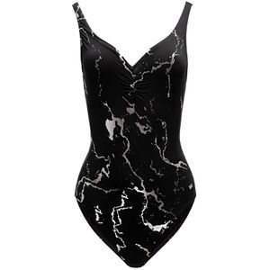 Emporio Armani Ea7, Dames, Badkleding, Zwart, Maat: L Polyamide,