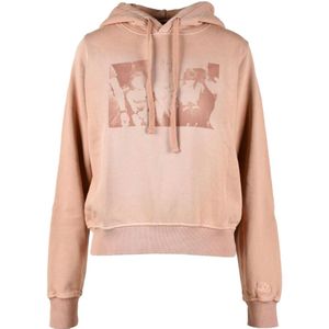 Diesel, Dames, Sweatshirts & Hoodies, Roze, Maat: XS Katoen,