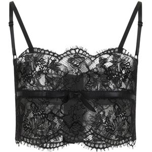 Dolce & Gabbana, Dames, Tops, Zwart, Maat: L Katoen,