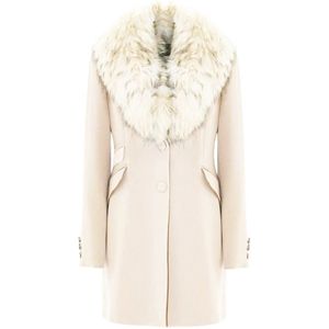 Kocca, Dames, Mantels, Wit, Maat: L Leer,