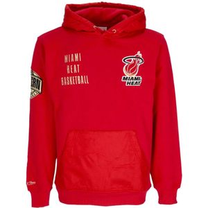 Mitchell & Ness, Heren, Sweatshirts & Hoodies, Rood, Maat: L Katoen,