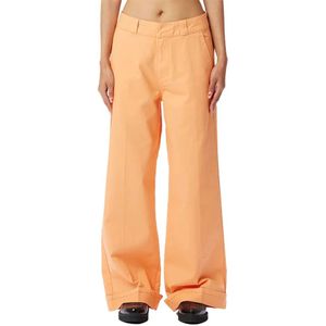 Obey, Dames, Broeken, Oranje, Maat: W28 Katoen,