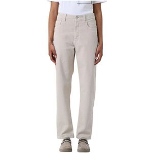 Brunello Cucinelli, Dames, Jeans, Beige, Maat: M Katoen,