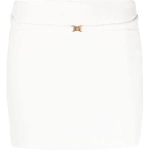 Blumarine, Dames, Rokken, Wit, Maat: S Viscose,