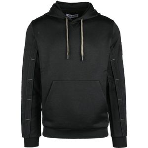 Bikkembergs, Heren, Sweatshirts & Hoodies, Zwart, Maat: 2XL