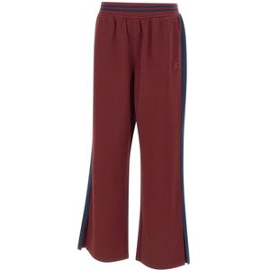 New Balance, Dames, Broeken, Rood, Maat: M Spandex,